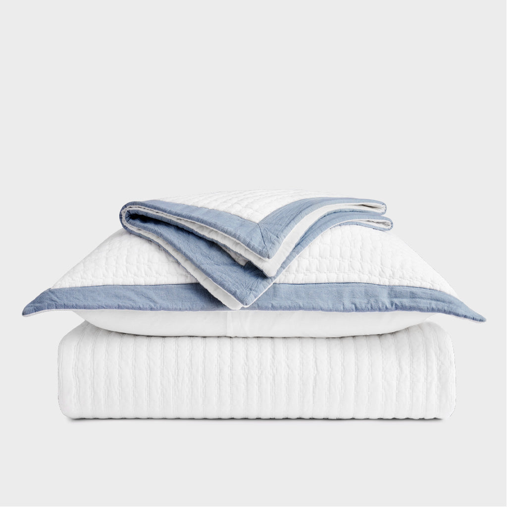 Cotton Border Frame Quilt Set – Evergrace Home Inc