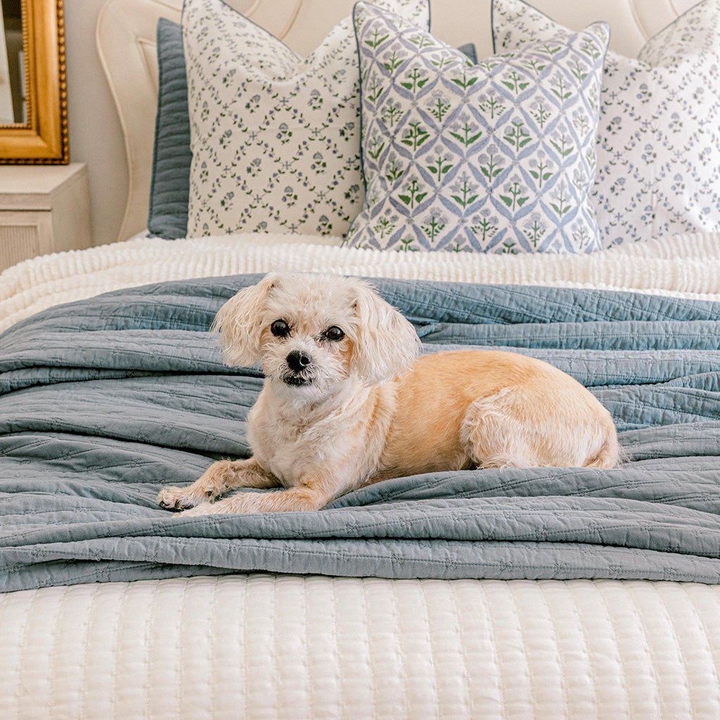 Cross Stitch Cotton Quilt Set – Evergrace Home Inc