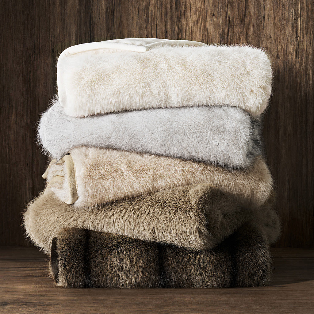 Aspen Luxe Faux Fur Throw Blanket – Evergrace Home Inc