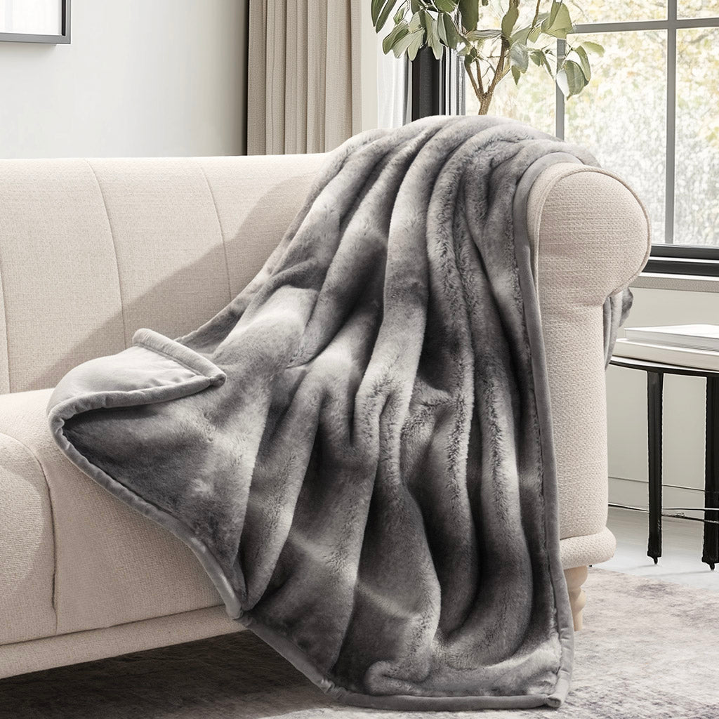 Luxe Mink Faux Fur Blanket – Evergrace Home Inc